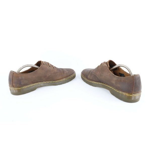 Vintage Dr Martens Mens Size 9 Distressed Chunky Leather Oxfords Shoes Brown main image 4